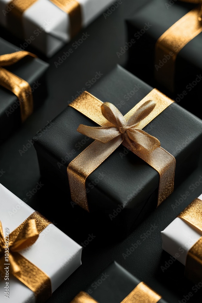 Gift box for holiday closeup view Gift box for holiday closeup view