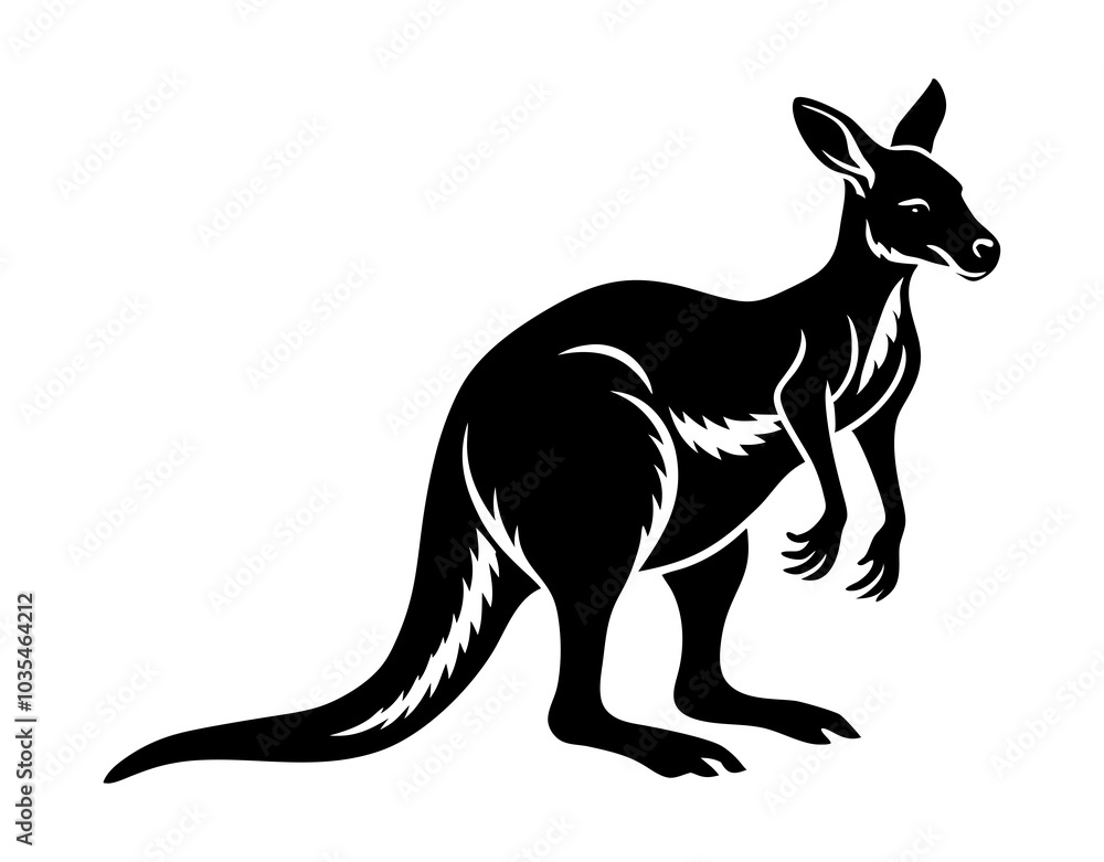 Hopping Kangaroo in the wild Hopping Kangaroo in the wild