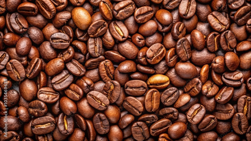 A close-up view of roasted coffee beans, capturing their rich brown color, intricate textures, and captivating aromas. A close-up view of roasted coffee beans, capturing their rich brown color, intricate textures, and captivating aromas.
