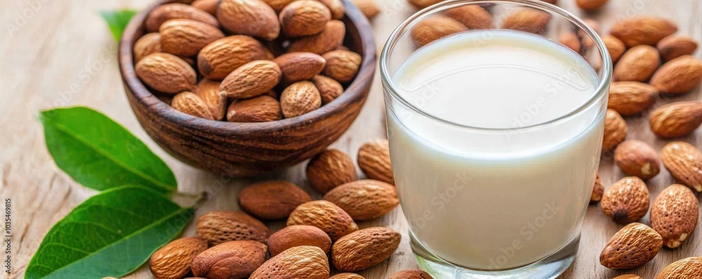 Delightful Almond Milk A Creamy Blend of Health and Flavor with Fresh Almonds and Natural Goodness Delightful Almond Milk A Creamy Blend of Health and Flavor with Fresh Almonds and Natural Goodness