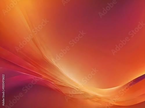 Wallpaper Mural A radiant orange background with soft gradients that evoke the colors of a sunset, creating an energizing atmosphere Torontodigital.ca