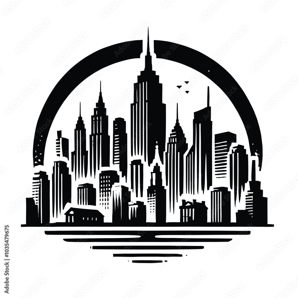 Obraz premium Cityscape Silhouette