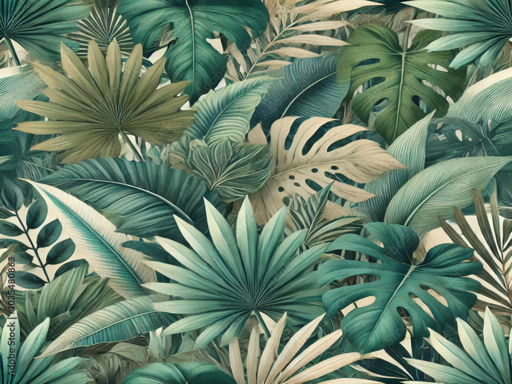 Obraz premium background_texture_tropical