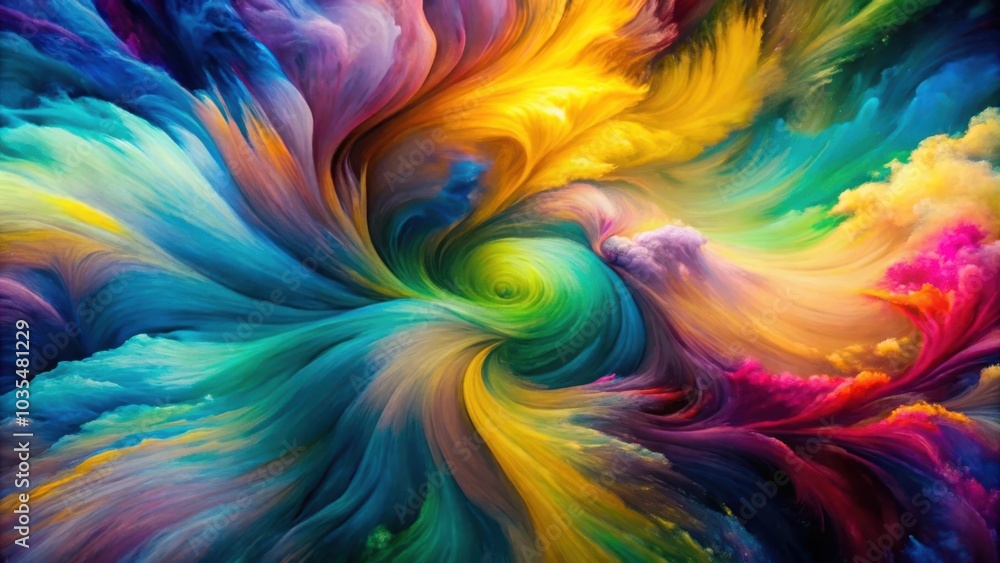 Abstract Swirling Clouds of Vibrant Hues A Symphony of Color and Motion Abstract Swirling Clouds of Vibrant Hues A Symphony of Color and Motion