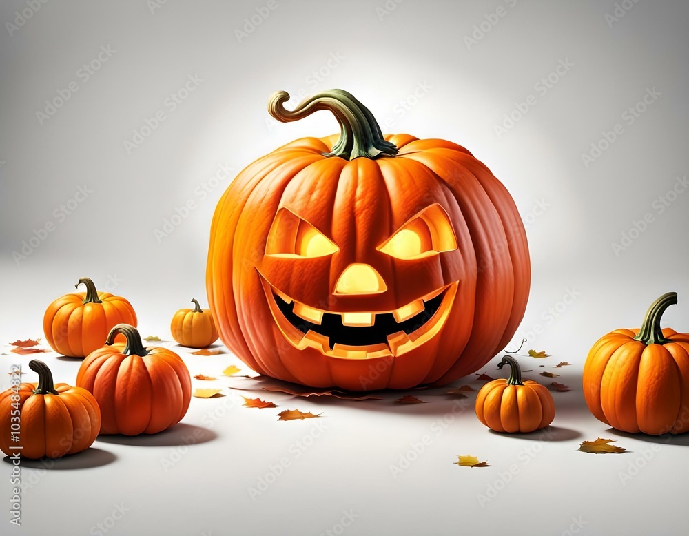 Scare orange pumpkin for Halloween' Day. Scare orange pumpkin for Halloween' Day.