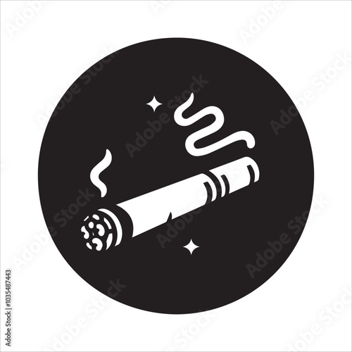 No smoking attractive and unique sign or notice lebel vector design illustration for health instruction