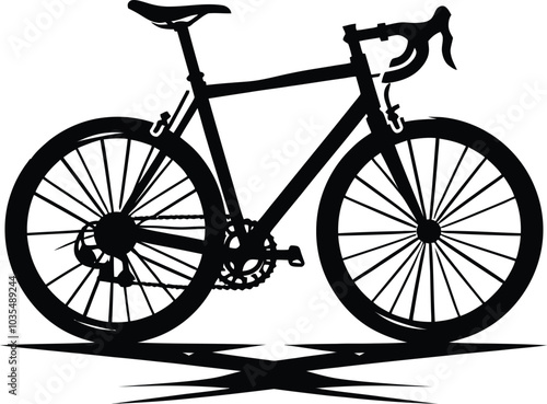 silhouette of a bicycle