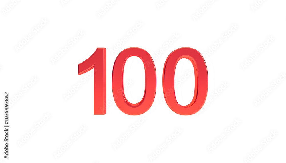 Number 100 png, 3d red number one hundred isolated on transparent background. Number 100 png, 3d red number one hundred isolated on transparent background.