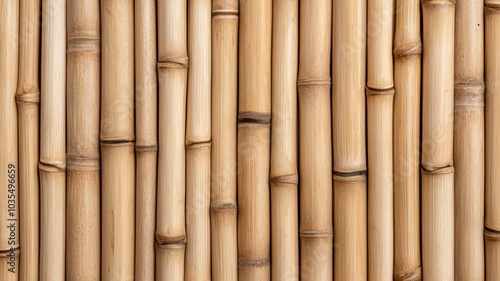 Bamboo texture background, natural brown tones, white isolate background.