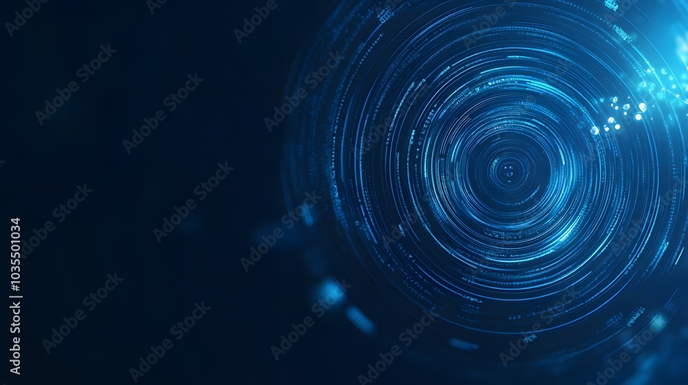 Blue technology background and abstract digital tech circle.copy space. Blue technology background and abstract digital tech circle.copy space.