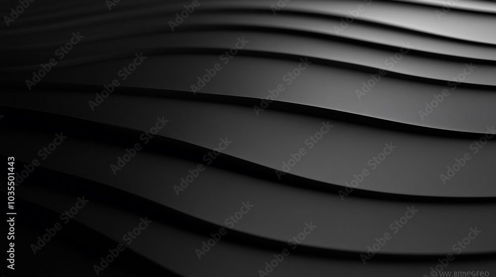 Abstract black and white 3D wavy lines pattern background. Abstract black and white 3D wavy lines pattern background.