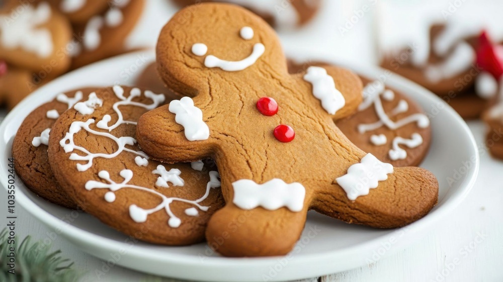 Gingerbread man and cookies clipart flat design side view sweet treats cartoon drawing Triadic Color Scheme Gingerbread man and cookies clipart flat design side view sweet treats cartoon drawing Triadic Color Scheme