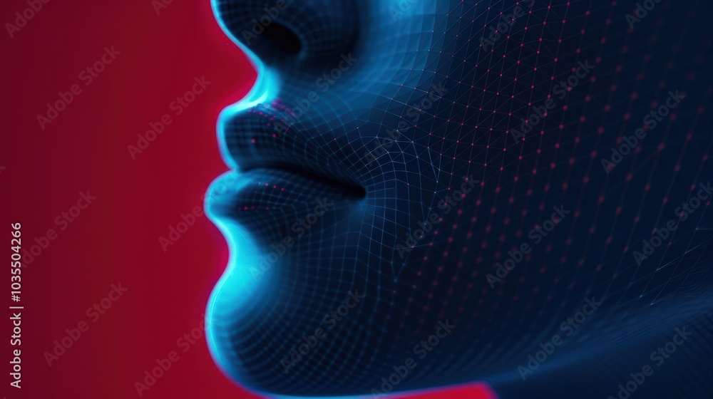 A Close-up Shot of a Digital human echolocation, diverse sonic portraits A Close-up Shot of a Digital human echolocation, diverse sonic portraits