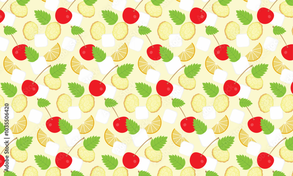 Seamless pattern with fruits Seamless pattern with fruits