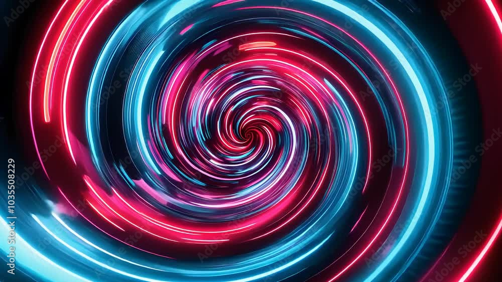 Swirling Neon Lights in Red and Blue Color Scheme
Swirling Neon Lights in Red and Blue Color Scheme