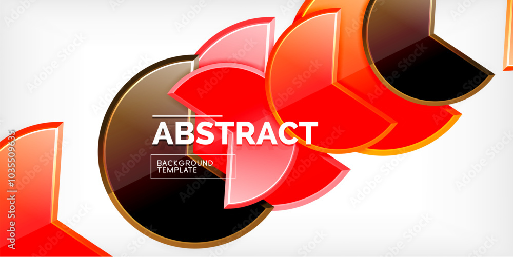 Glass reflective geometric round shapes background. Vector Illustration For Wallpaper, Banner, Background, Card, Book Illustration, landing page Glass reflective geometric round shapes background. Vector Illustration For Wallpaper, Banner, Background, Card, Book Illustration, landing page