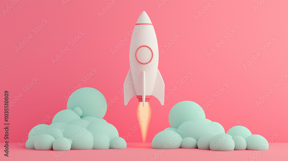 Rocket Launch - Startup Success Rocket Launch - Startup Success