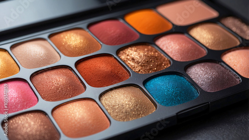 A bold sixteen-shade eyeshadow palette offering a wide range of colors perfect for dramatic makeup looks.