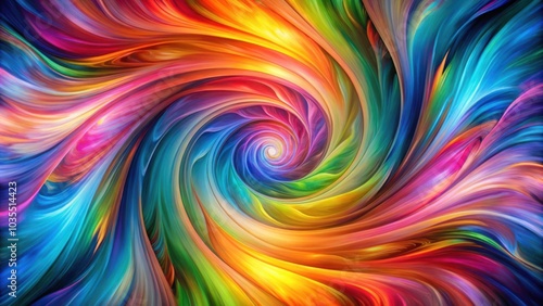 Wallpaper Mural A vibrant and swirling abstract art piece featuring a colorful spiral, where hues blend and flow, creating a dynamic and mesmerizing visual experience. Torontodigital.ca