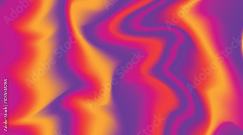 Abstract background with vibrant pattern forming wavy liquid shapes in purple, pink and yellow mesh