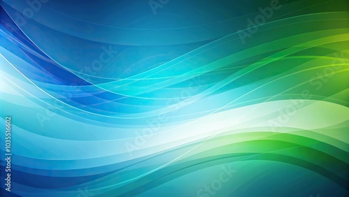 Abstract colorful background with blue and green tones, flat contemporary design and minimalist texture