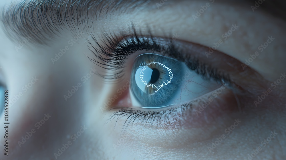 Fototapeta premium Icy DNA Gaze