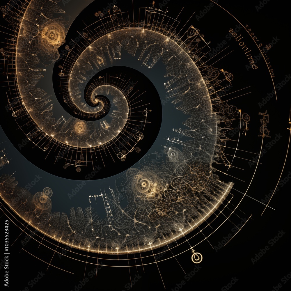 Abstract spiral shape Abstract spiral shape
