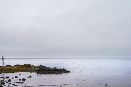 nature sceneries taken from Fauskasandur beach along the route 1 between hofn and Egilsstadir, Iceland photo