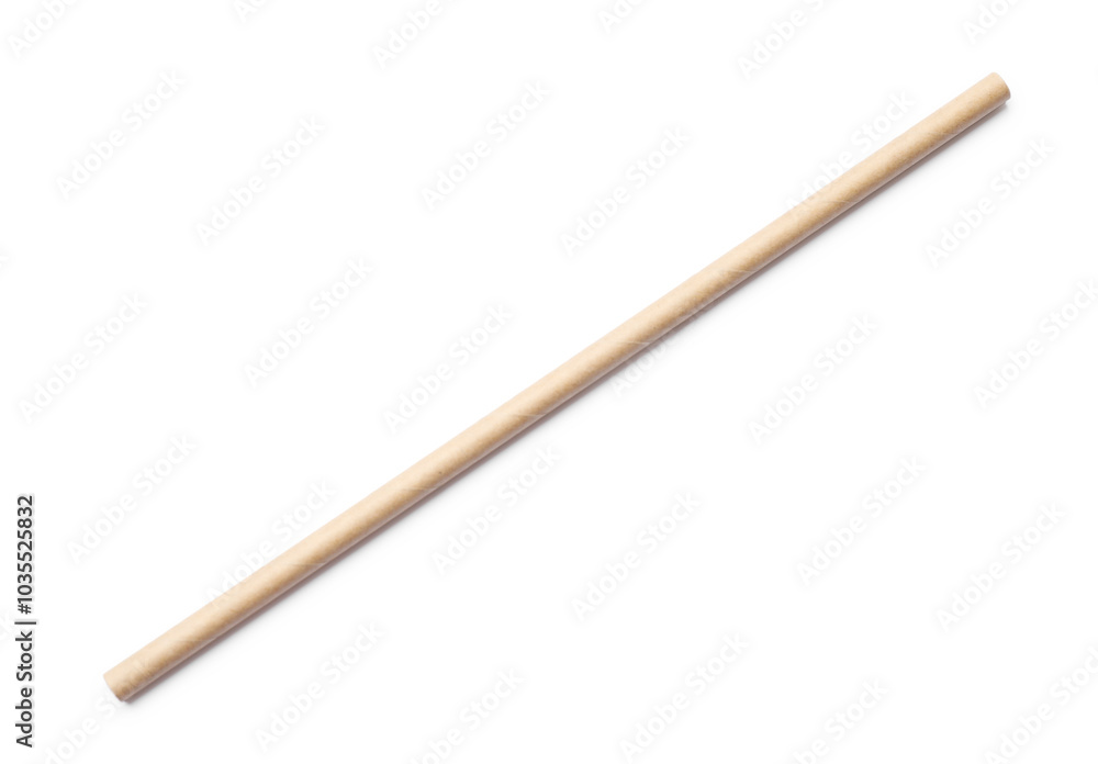 Organic bamboo drinking straw isolated on white, top view Organic bamboo drinking straw isolated on white, top view