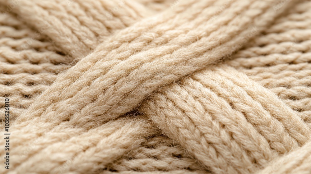 Soft knitted wool fabric texture with visible stitching, showcasing cozy and warm appearance. Perfect for winter clothing and accessories Soft knitted wool fabric texture with visible stitching, showcasing cozy and warm appearance. Perfect for winter clothing and accessories