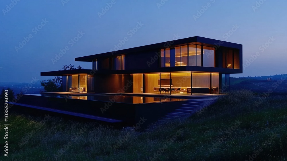 Modern Hill House with Stunning Views Modern Hill House with Stunning Views