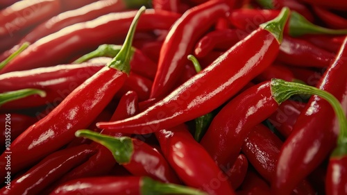 Wallpaper Mural Fresh red chili peppers, vibrant color, healthy ingredient, spice for cooking Torontodigital.ca