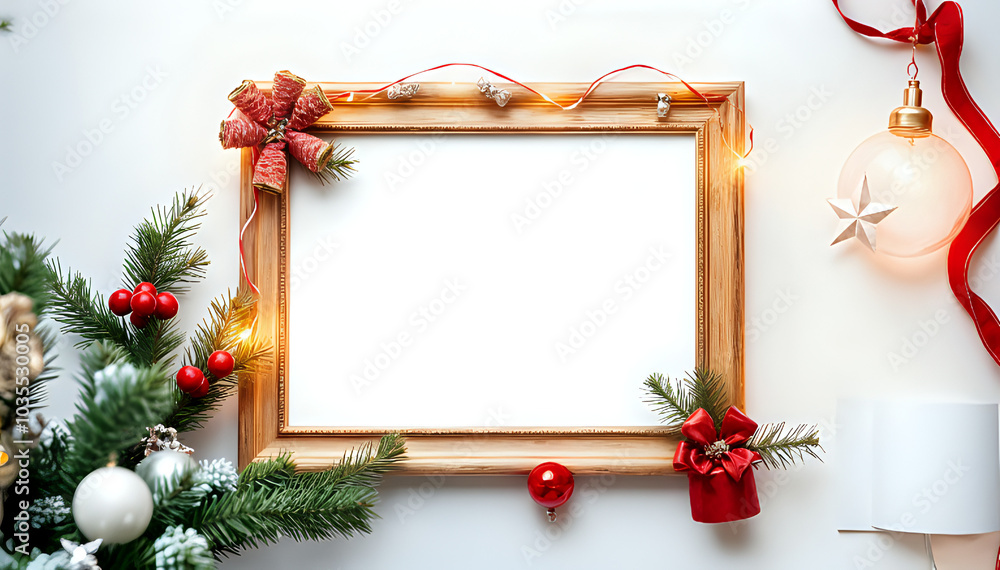 Christmas frame for inserting images or words into Christmas frame for inserting images or words into