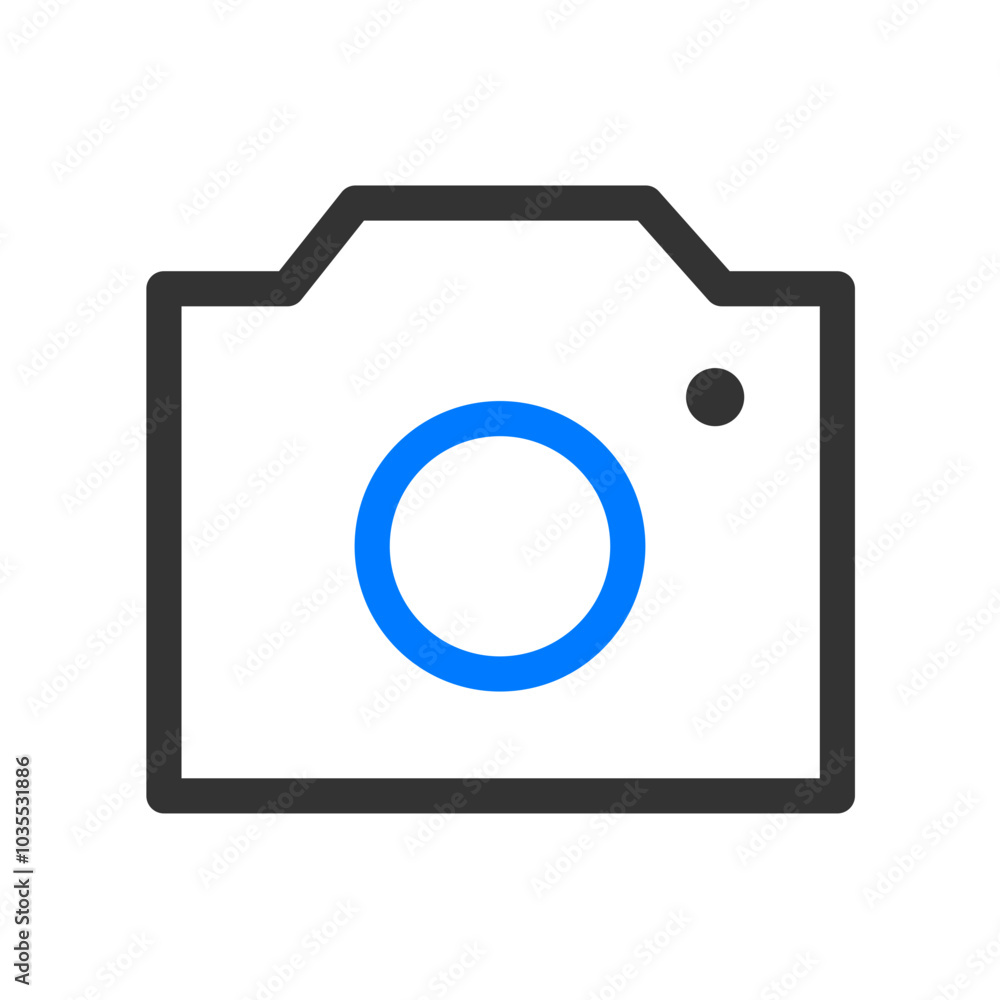 Blue and black outline business icon pack Blue and black outline business icon pack