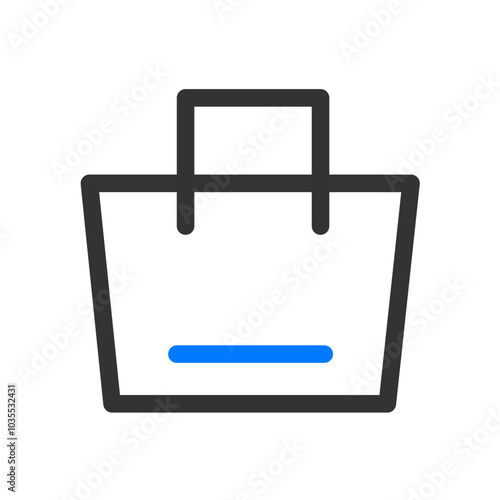 Blue and black outline business icon pack