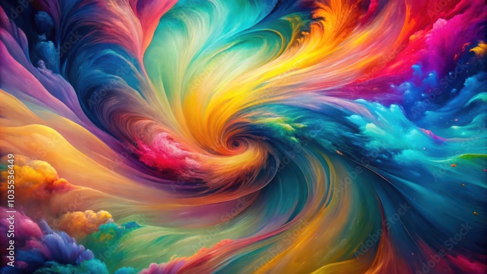Abstract swirling patterns in a vibrant spectrum of colors, resembling a cosmic vortex or a kaleidoscopic dream Abstract swirling patterns in a vibrant spectrum of colors, resembling a cosmic vortex or a kaleidoscopic dream