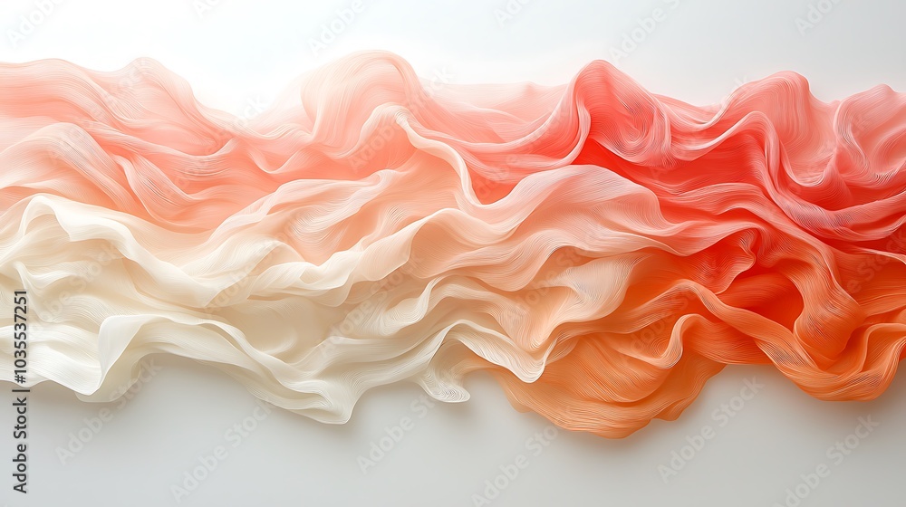 Elegant flowing textures in soft coral and cream hues perfect for modern design and artistic inspirations Elegant flowing textures in soft coral and cream hues perfect for modern design and artistic inspirations