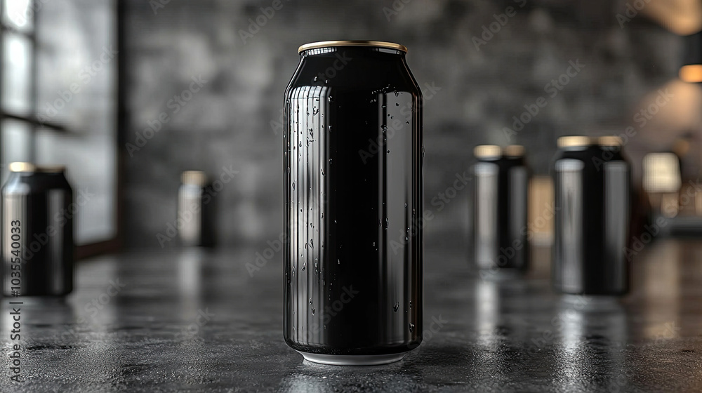 Can of Soda Mockup, high-end and customizable with realistic high-resolution rendering, ideal for branding, packaging design, and beverage presentations, AI Generative Can of Soda Mockup, high-end and customizable with realistic high-resolution rendering, ideal for branding, packaging design, and beverage presentations, AI Generative