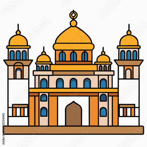 khalsa sikhs building white background