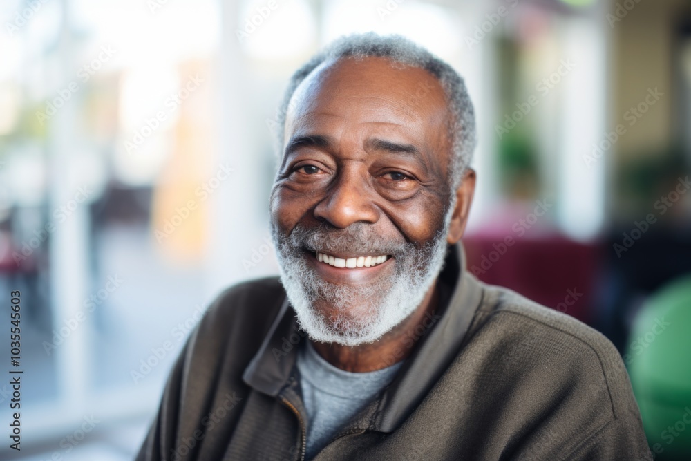 Portrait of a elderly man in a nursing home Portrait of a elderly man in a nursing home