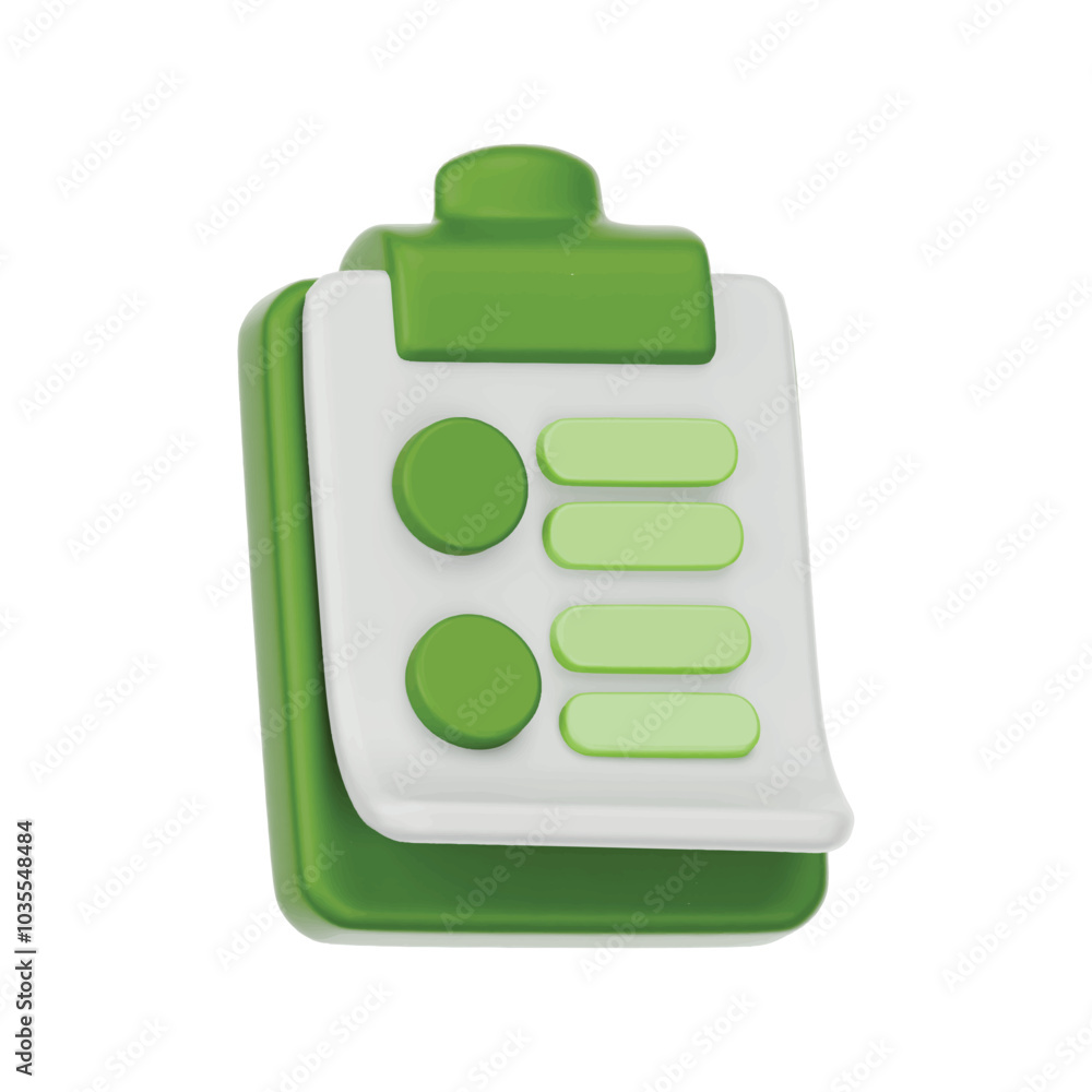 Survey 3D Icons Render Clipart. Survey 3D Icons Render Clipart.