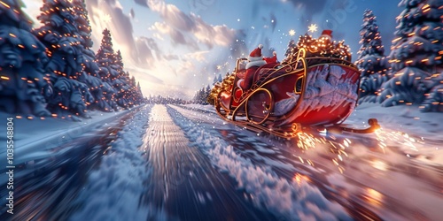 Sleigh Ride to Victory Racing on Frozen Tracks, Winter Wonderland Racing Santa's Sleigh Challenge
