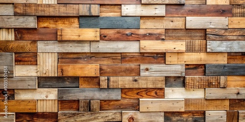 Wallpaper Mural Abstract geometric pattern of reclaimed wood wall paneling texture Minimalist Torontodigital.ca