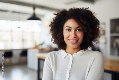 Portrait of a smiling female African American medical physician