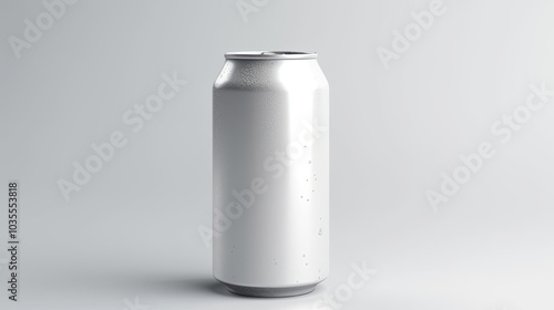 Can of Soda Mockup, high-end and customizable with realistic high-resolution rendering, ideal for branding, packaging design, and beverage presentations, AI Generative