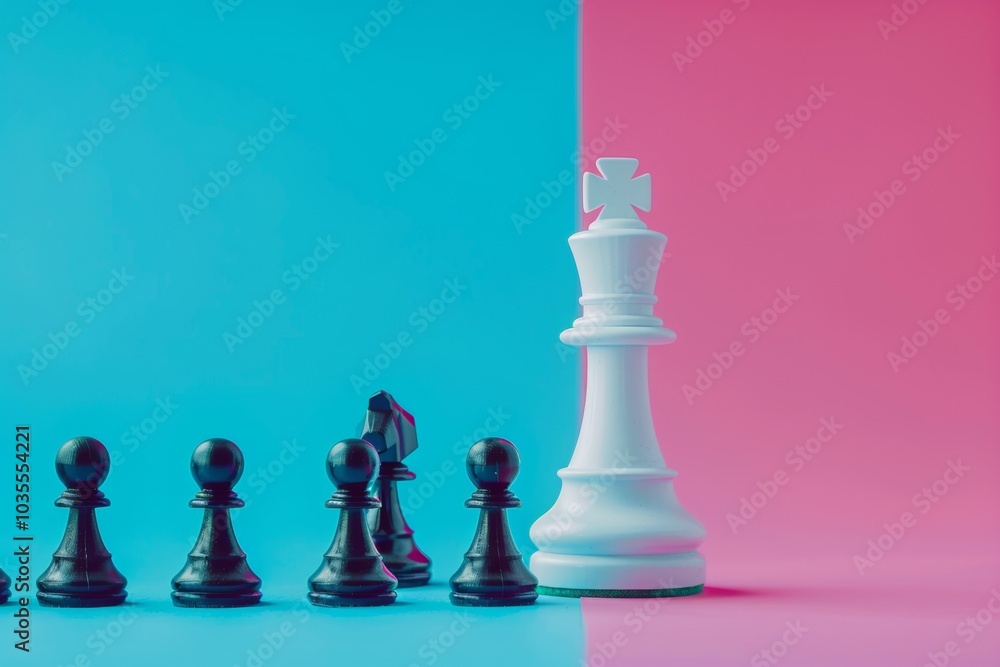Hierarchy, power, management and leadership concept. Being unique and the best. Dominance, victory and winning challenge. Beat competitors. One different on better, higher level. Negative copy space Hierarchy, power, management and leadership concept. Being unique and the best. Dominance, victory and winning challenge. Beat competitors. One different on better, higher level. Negative copy space
