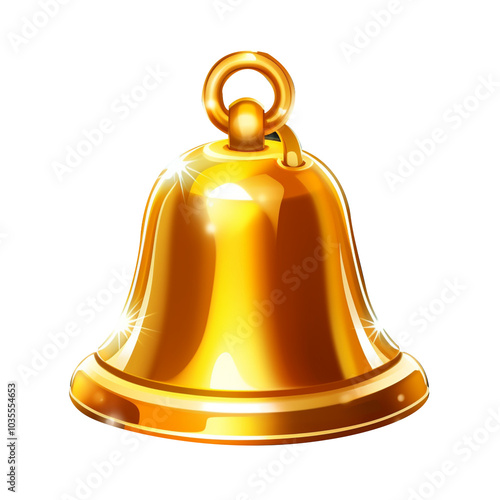 Golden bell art for game and slot