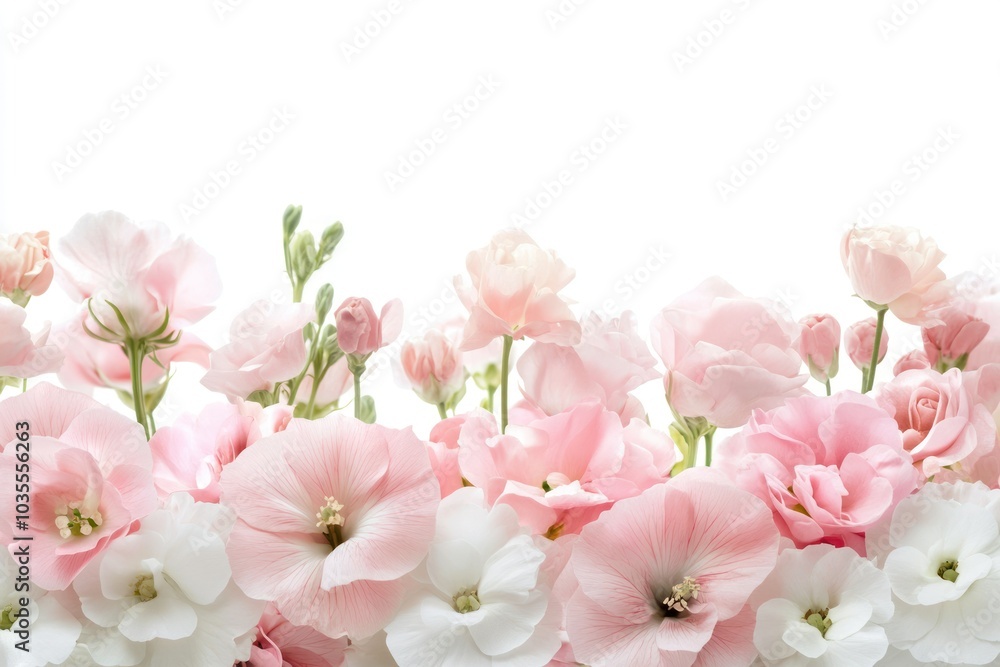 Delicate Pink and White Floral Arrangement Background Delicate Pink and White Floral Arrangement Background