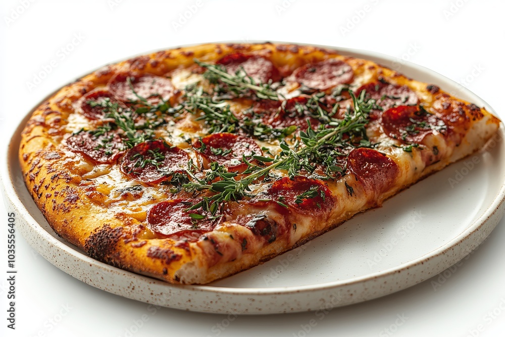 Pepperoni Pizza with Thyme: A Delicious Italian Treat Pepperoni Pizza with Thyme: A Delicious Italian Treat