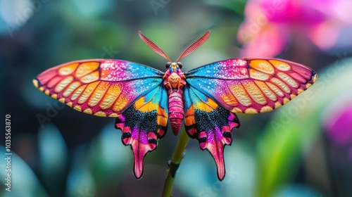 Psychosis orchid resembling colorful butterfly